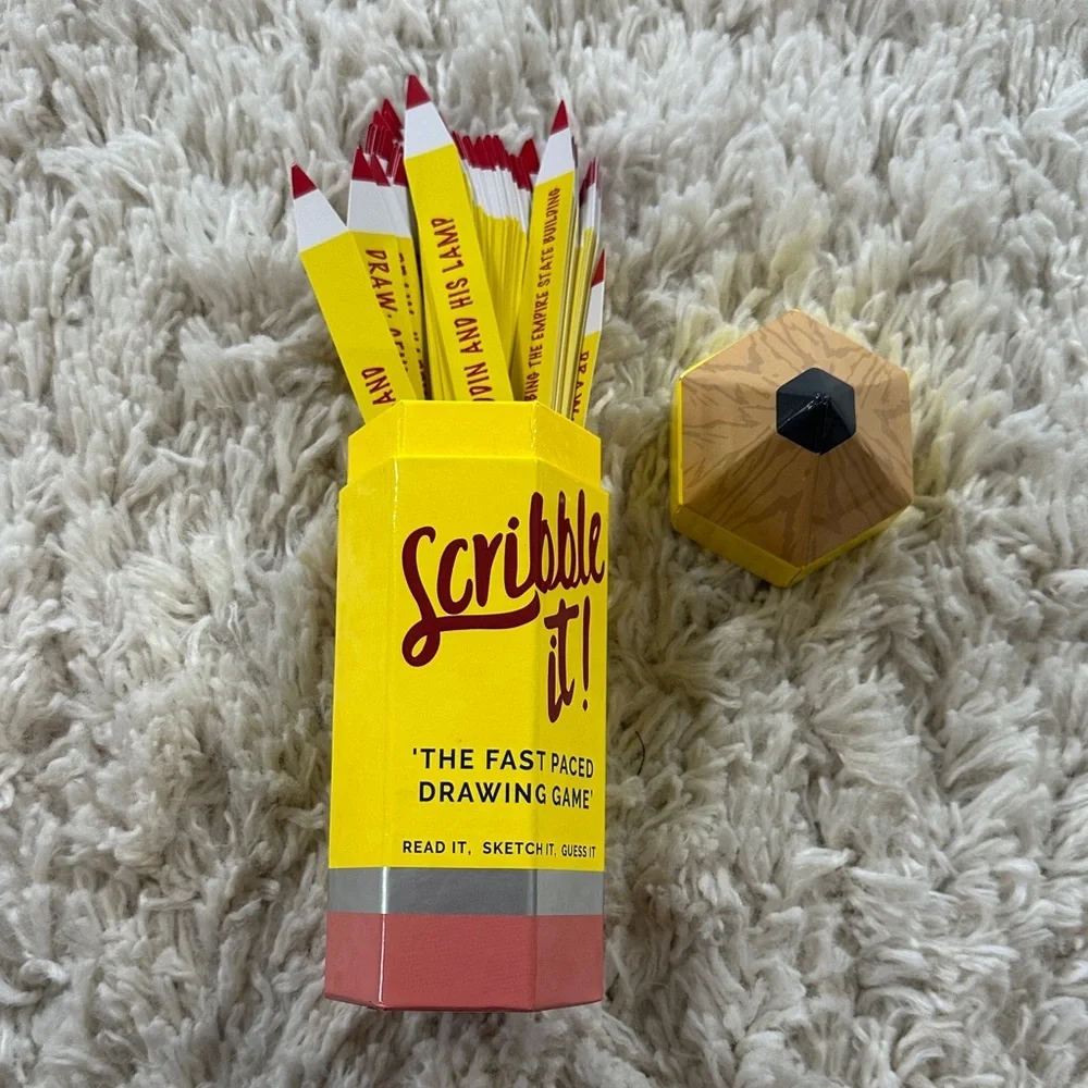 Fast-Paced Drawing Game - Yellow and Red NWOT - Picture 3 of 3